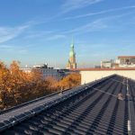 Seilanlagen-Überprüfung über den Dächern von Dortmund